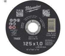 MILWAUKEE 4932479578 řezný kotouč na kov  125x1,0x22,2mm ocel + nerez