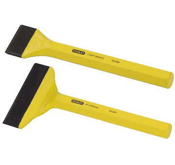 STANLEY Sekáč zednický z kalené oceli, šířky ostří 100 mm, délky 215 mm