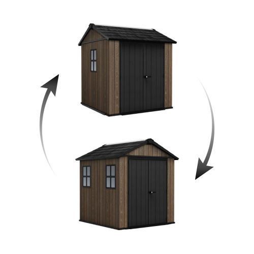 KETER zahradní domek Apex 7,5 x 7 Walnut s podlahou 17213832