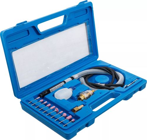 BGS technic KG BGS Technic Pneumatická přímá mikro bruska set s ohebnou hřídelí, 17dílů, 3,2mm