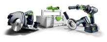 FESTOOL Akumulátorová sada Combo pro dřevostavby HKC 55/TPC 18/AGC 18/TB M 137 (1)
