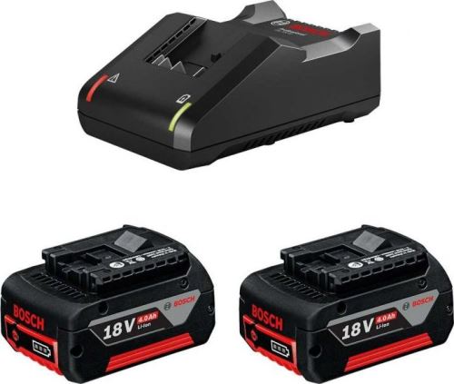 BOSCH Starter set 2 x GBA 18 V 4,0Ah + nabíječka GAL 18V-40