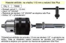 EXTOL CRAFT Sklíčidlo na vrtačku klasické 1-13 mm s redukcí Sds Plus MA79998 EXTOL CRAFT Sklíčidlo na vrtačku klasické 1-13 mm s redukcí Sds Plus MA79998