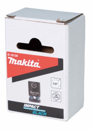 MAKITA klíč nástrčný 1/2", čtyřhran, IMPACT BLACK, 16mm