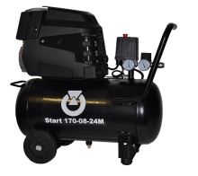 INAIRCOM Start 170-08-24M - Pojízdný pístový kompresor START 1,1 kW
