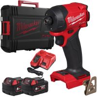MILWAUKEE M18FIDRQ-502X aku rázový utahovák Hydraulický 2x 5Ah baterie nabíječka v kufru MILWAUKEE M18FIDRQ-502X aku rázový utahovák Hydraulický 2x 5Ah baterie nabíječka v kufru