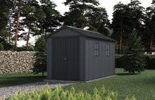 KETER zahradní domek Newton Plus wide 11x7,5 šedý s podlahou 17212880 (4)