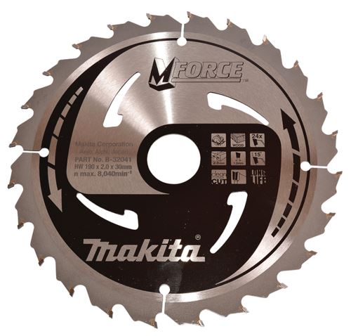 MAKITA kotouč pilový dřevo MFORCE 190x2x30mm 24Z = old B-08056