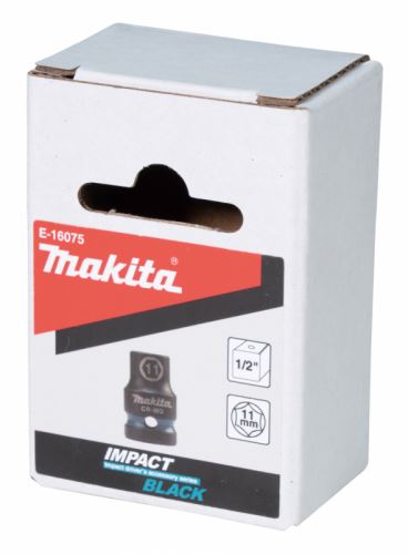 MAKITA klíč nástrčný 1/2", čtyřhran, IMPACT BLACK, 11mm