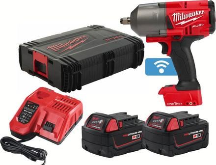 MILWAUKEE M18ONEFHIWF12-502X aku rázový utahovák 1/2" 1356Nm 2x5Ah baterie v kufru 4933459727
