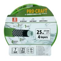 Zelená zahradní hadice Procraft PR-4GH2525