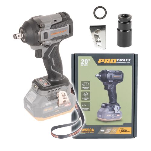 Aku rázový utahovák Procraft Industrial IW550A (bez baterie a nabíječky)