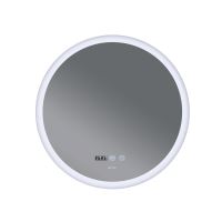Koupelnové zrcadlo s LED osvětlením, odmlžením, regulací jasu a hodinkami, MC10-60 PLAIN