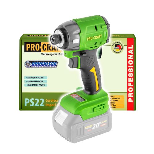 Aku rázový utahovák Procraft PS22bb (bez baterie a nabíječky)