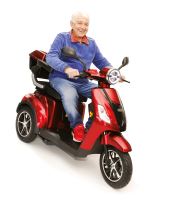 SELVO 31000 EB  Elektrický seniorský vozík tříkolka olovněná baterie, elektrická brzda (1)