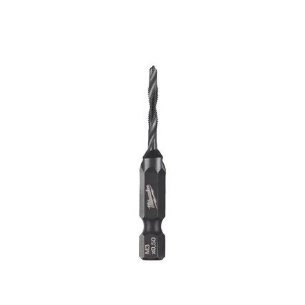 MILWAUKEE 1/4" HSS G Vrtací závitník se záhlubníkem M3x52mm 4932498261