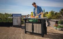 KETER Grilovací stolek UNITY XL 207 l Ashwood 17214729 (3)