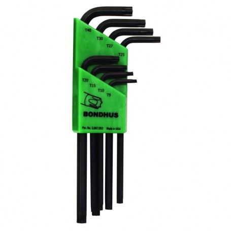 BONDHUS TLX 8 Profi sada L klíčů TORX T9-T40, 8ks