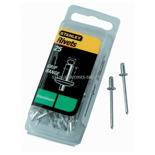 STANLEY Hliníkové trhací nýty 3x7 mm  25ks