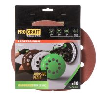 Brusný papír 10 ks.  Procraft КD225.80
