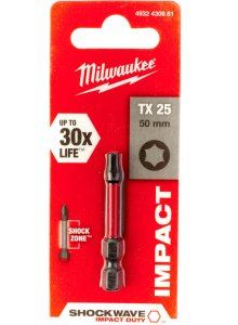 MILWAUKEE Šroubovací bit ShW TX25 50 mm 1ks