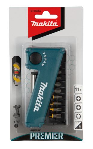 MAKITA sada 11 ks torzních bitů Impact Premier =oldB-28597