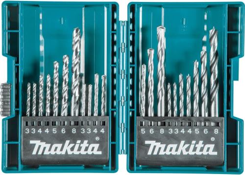 MAKITA sada vrtáků do kovu/dřeva/zdiva 3-8mm (po 1), 21ks