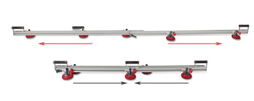 RUBI SLIM EASY TRANS Plus Sada pro snadnou a bezpečnou manipulaci s velkoformátovými tenkostěnnými deskami z keramiky s délkou max. 3 m s nosností 60 kg.18976