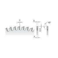 CMT Industrial Pilový kotouč na lamino a DTD - D250x3,2 d30 Z60 HW (1)