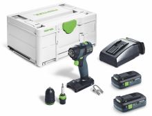 FESTOOL Akumulátorový vrtací šroubovák TXS 18 TBX4,0 I-Plus FESTOOL Akumulátorový vrtací šroubovák TXS 18 TBX4,0 I-Plus