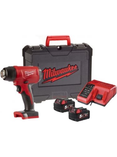 MILWAUKEE M18 BHG-502X horkovzdušná pistole 2x5Ah v kufru 4933459772