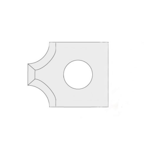 IGM N031 Žiletka tvrdokovová radiusová - 2xR2 16x17,5x2 UNI