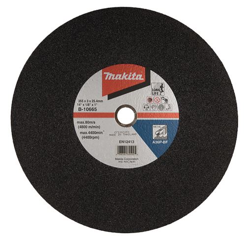 MAKITA kotouč řezný ocel 355x3x25.4, 5ks
