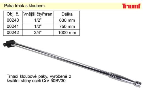TRIUMF Páka trhák s kloubem 1/2