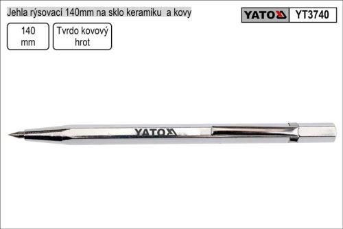 Jehla rýsovací 140mm na sklo keramiku  a kovy