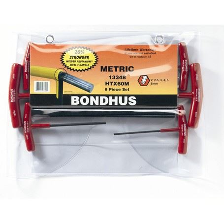 BONDHUS Sada T-klíče HTX60M 2mm-6mm