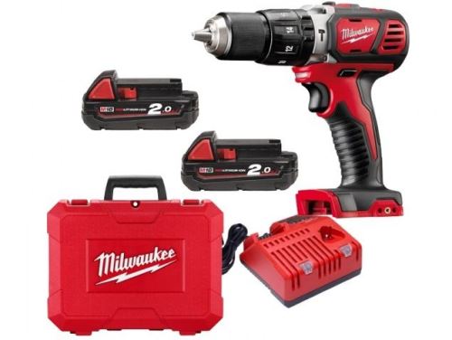 MILWAUKEE 18BPD-202C kompaktní příklepová vrtačka v kufru 4933443515