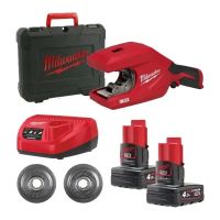MILWAUKEE M12PCSS54-402C Aku řezačka potrubí RAPTOR XL 2x 4Ah baterie nabíječka v kufru MILWAUKEE M12PCSS54-402C Aku řezačka potrubí RAPTOR XL 2x 4Ah baterie nabíječka v kufru