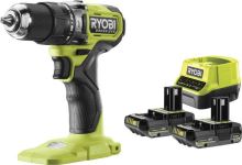 RYOBI RPD18BL1-2C20S aku příklepová vrtačka 2x2Ah baterie