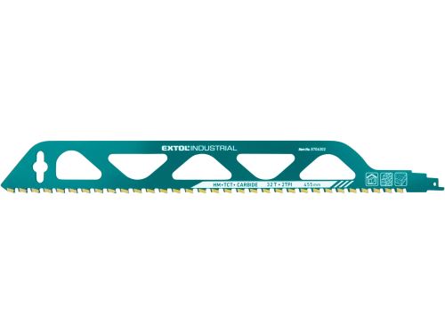 EXTOL INDUSTRIAL  plátek do pily ocasky s SK zuby, 455x50x2,5mm 8706302