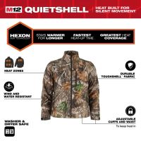 MILWAUKEE M12HJCAMO7-0(XXXL)  Pánská vyhřívaná bunda HEXON camufláž XXXL 4932493836 (2)