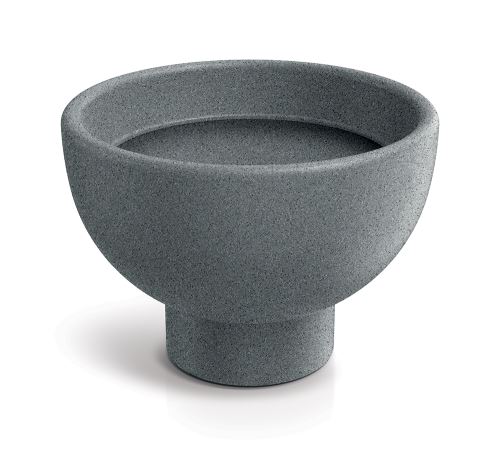 Květináč GANE 30 cm- barva: granitová šedá TGAO30-105GR