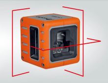 NEDO Cube je červený křízový laser s přesností +/- 3mm / 10m a dosahem 25m