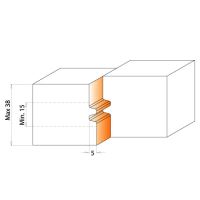CMT Fréza na spoje dvojzub MAN - D120x40 d50 Z2 ALU (2)