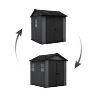 KETER zahradní domek Newton Plus wide 7x7,5 šedý s podlahou 17212878