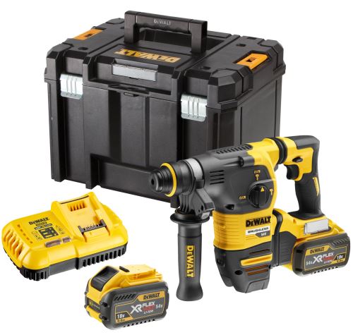 DEWALT DCH333X2 FLEXVOLT 54V aku kombi kladivo SDS-Plus + 2x 9Ah baterie a nabíječka v kufru