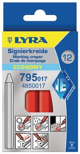 LYRA  Popisovač ECONOMY 795 červený, balení /12ks