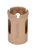 MAKITA děrovka s diamantovým zrnem 32mm (se závitem 5/8" 18UNF a otvory) (1)