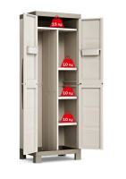 KETER Excellence Utility Cabinet vysoká skříň 181x65x45cm béžová (1)