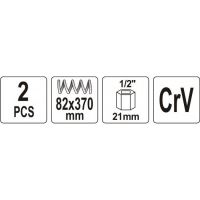 YATO Stahováky na pružiny délka 370mm sada 2 kusy YT-2544 (1)